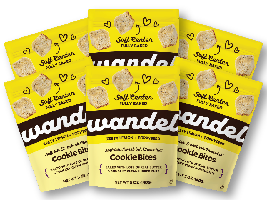 Zesty Lemon + Poppyseed 5 oz Bites 6 pack